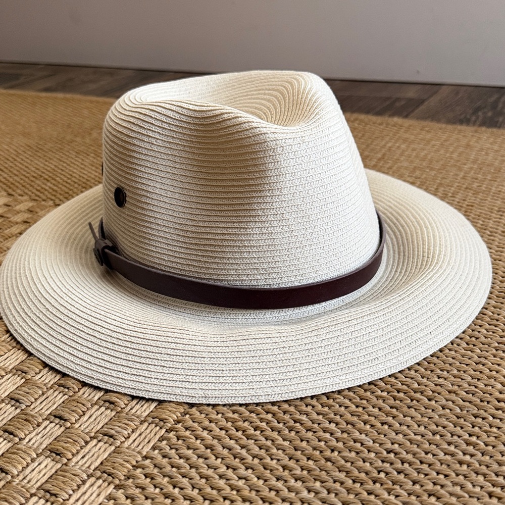 Coolibar Men’s Smartstraw UPF 50+ Packable Golf Hat—L/XL - Picture 8 of 10